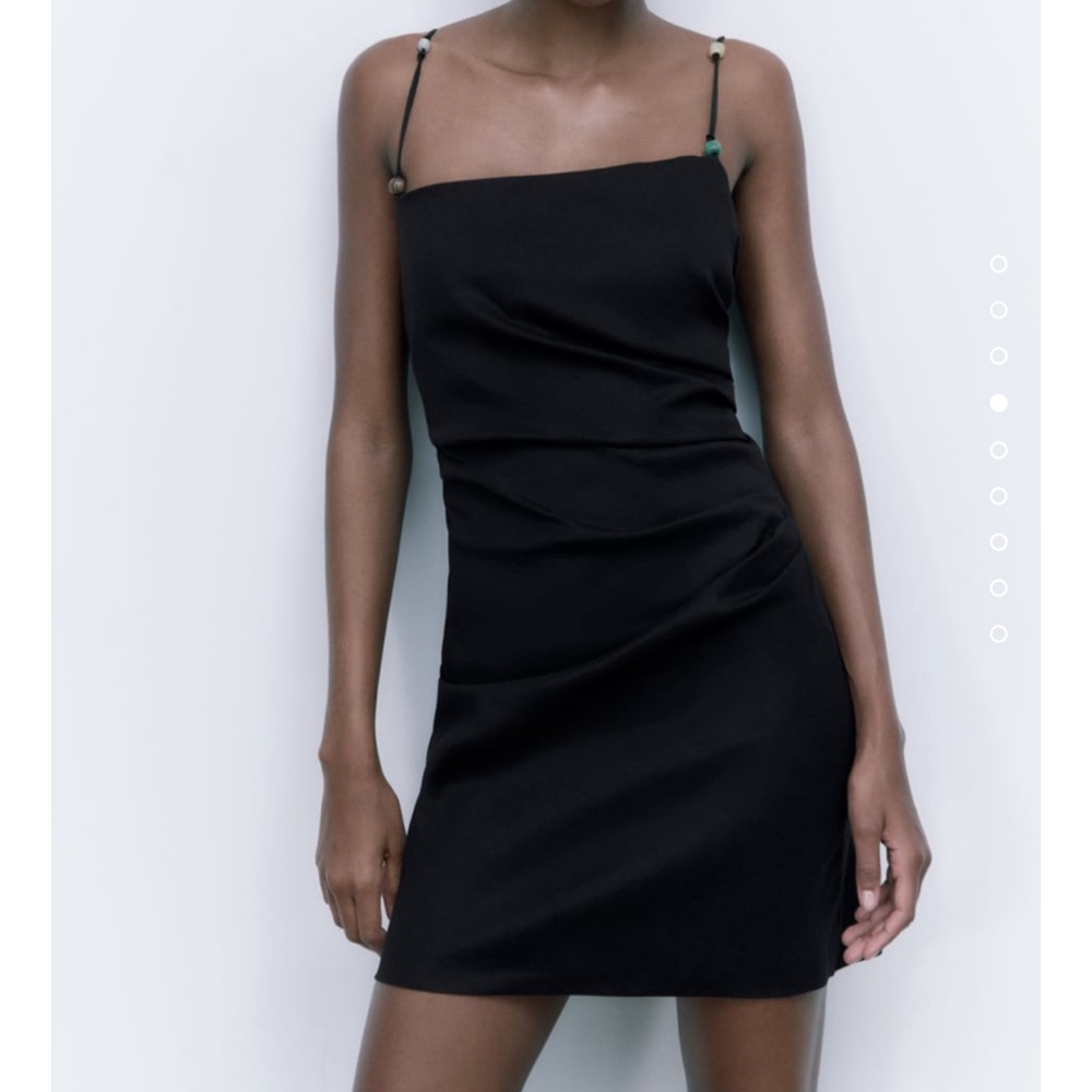 NWOT Draped linen blend dress size L